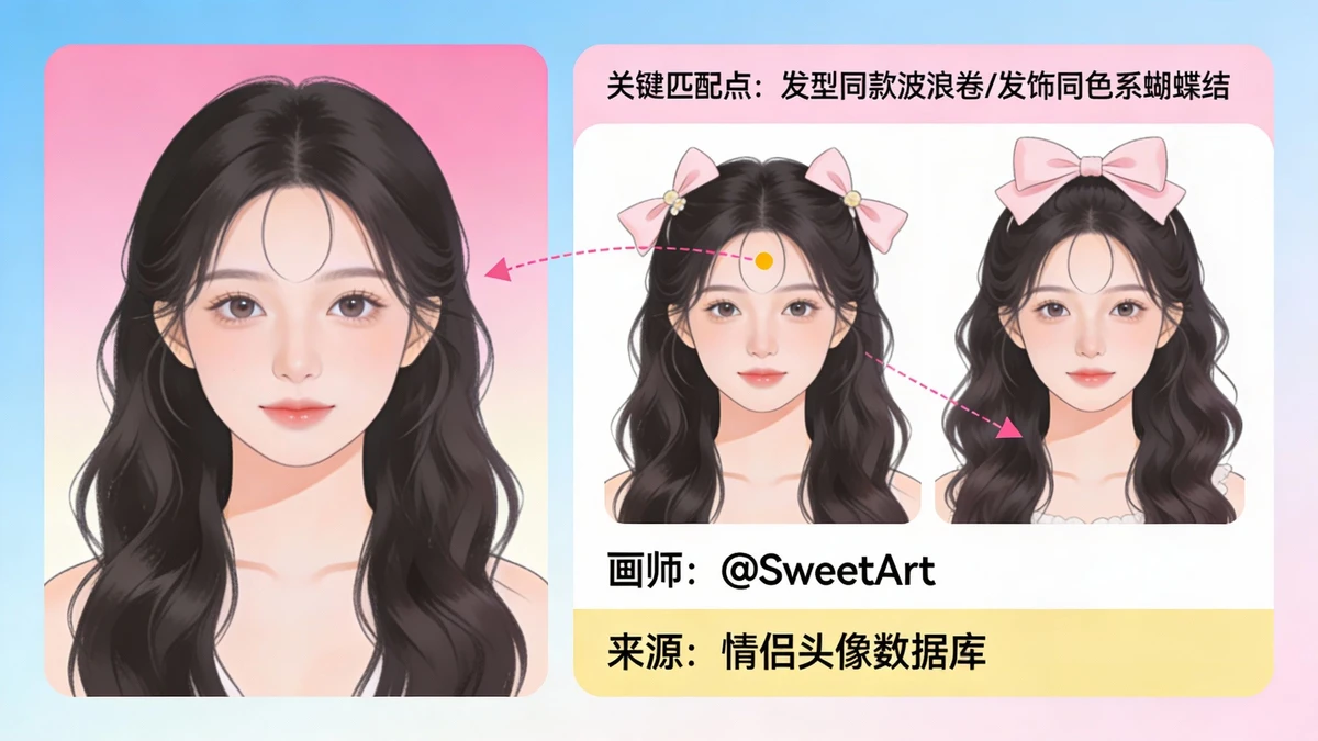 情侣头像分析示例1