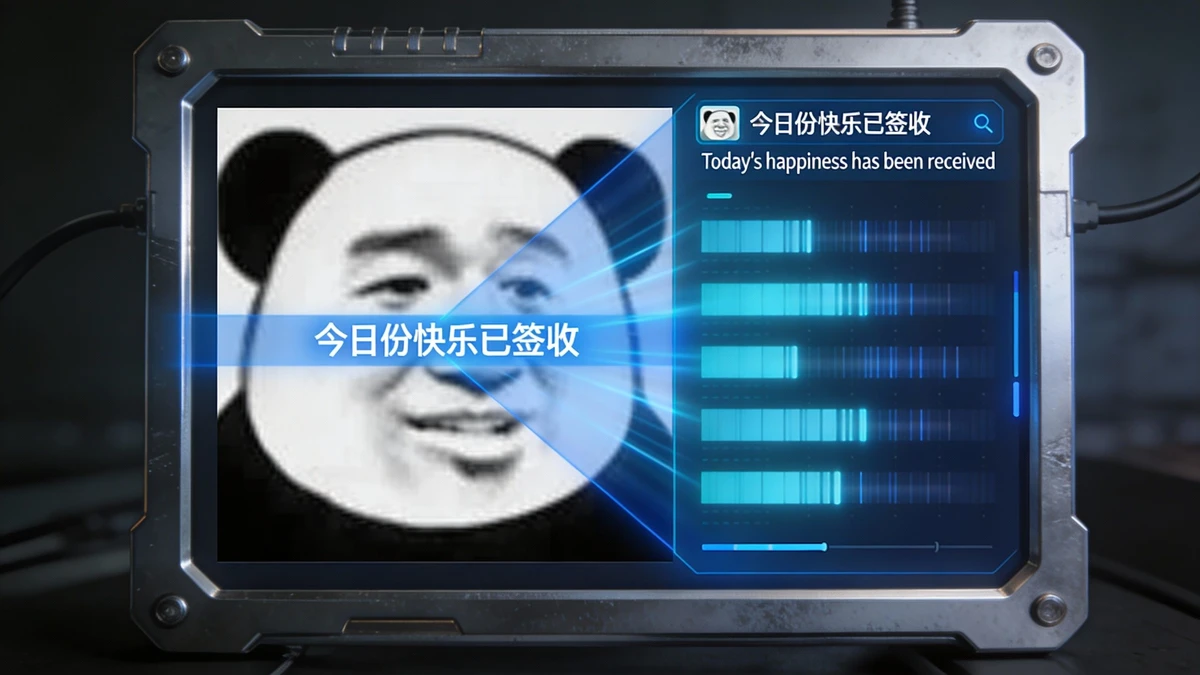 配文文字识别示例1