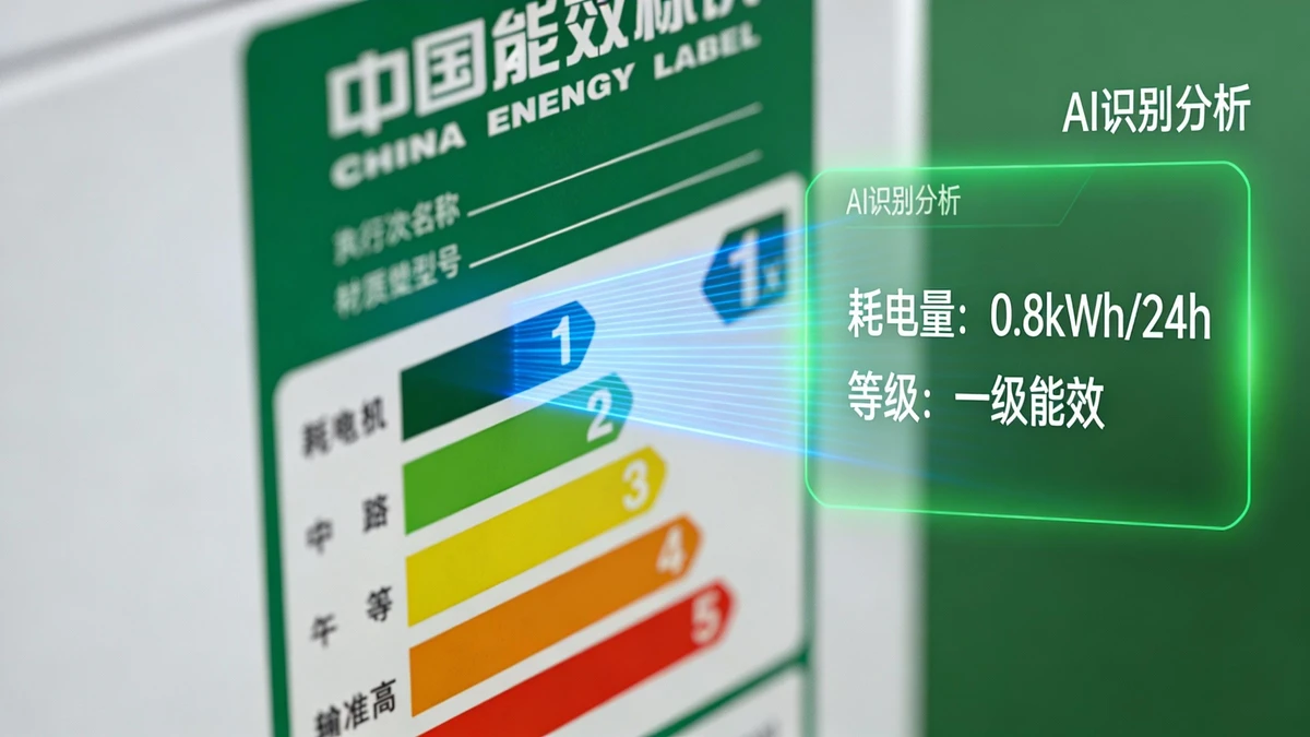 能效标识扫描识别示例1