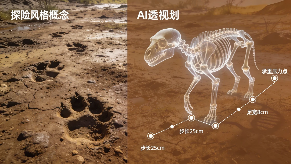 足迹踪迹识别示例1