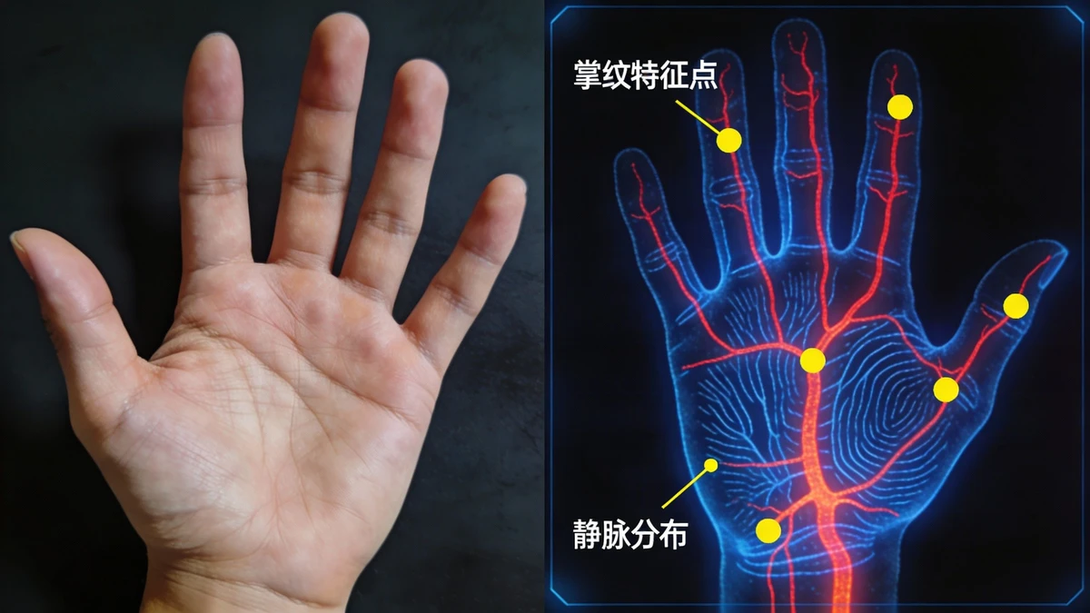 掌纹静脉识别示例1