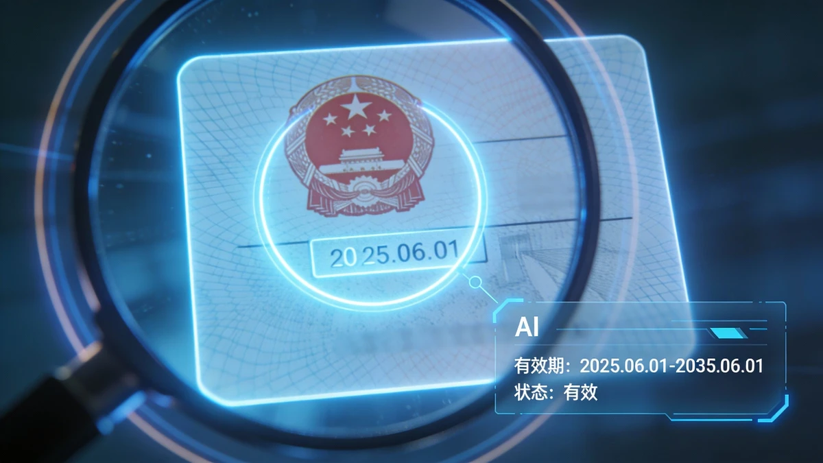 身份证反面识别示例