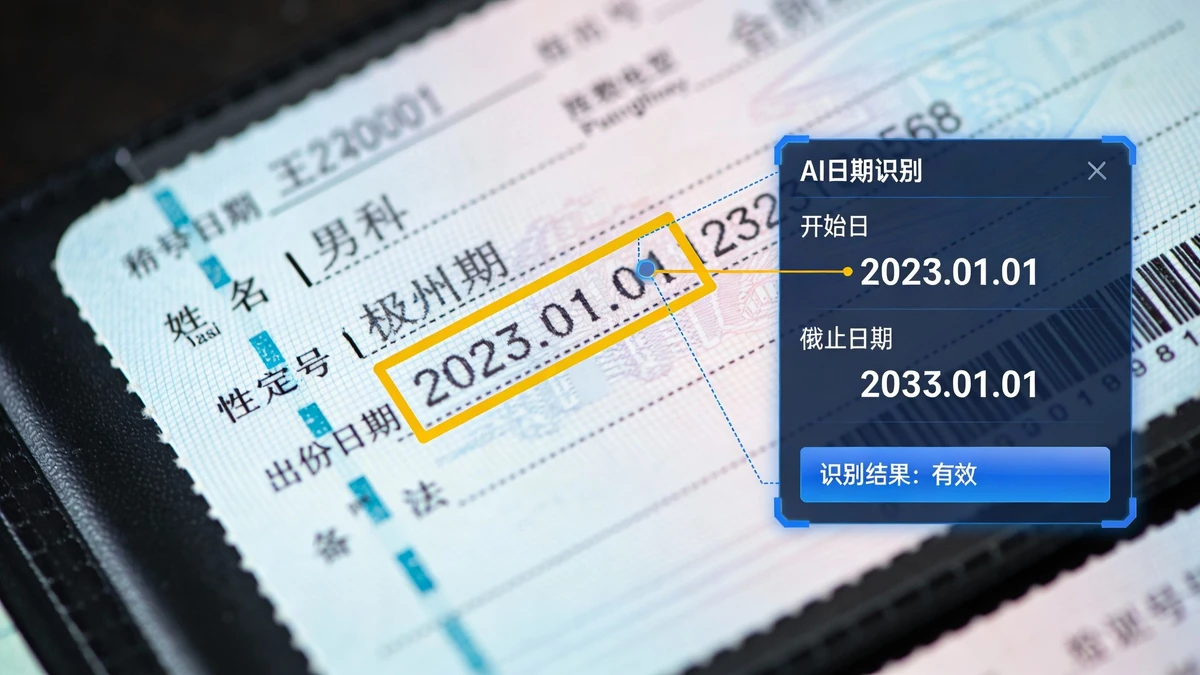 有效期限识别示例1