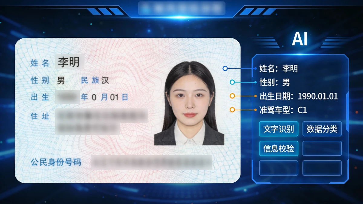 驾驶证主页识别示例1