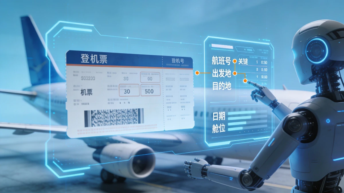 航班号码识别示例1