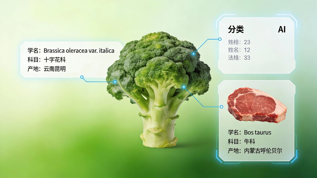 食材种类识别示例1