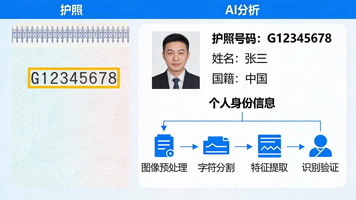 护照号码提取示例1