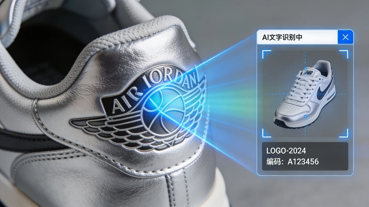 鞋款文字扫描识别示例1