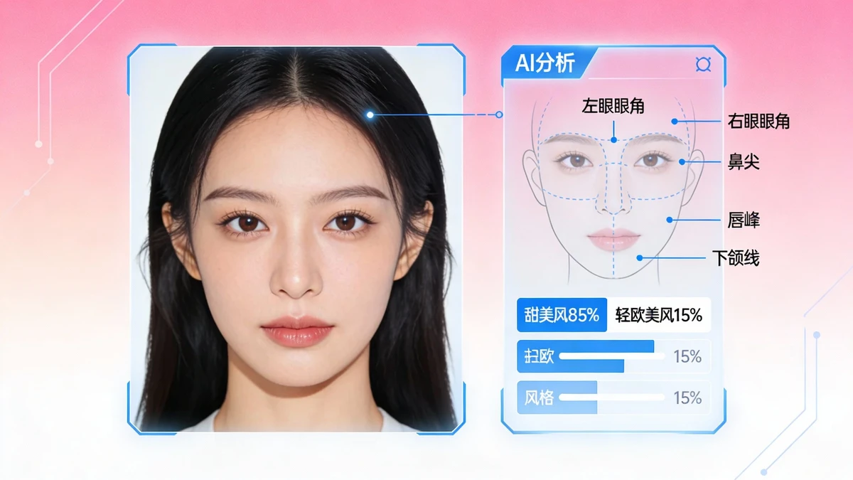 妆容风格识别示例1