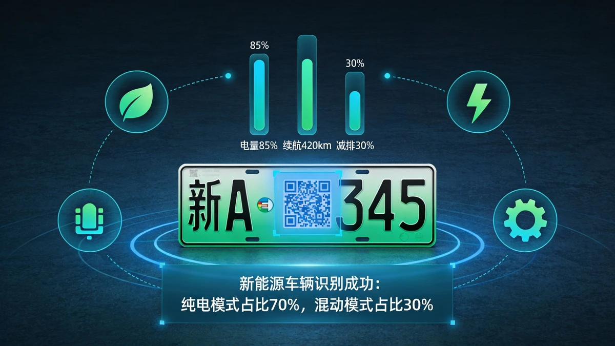 新能源车牌示例1